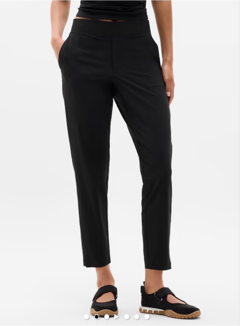 Athleta Brooklyn Mid Rise Ankle Pant Black